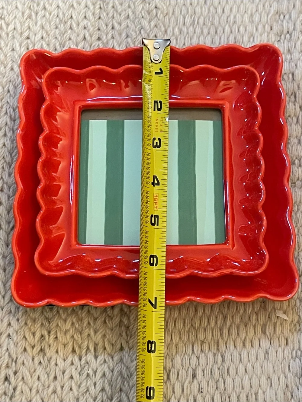 Maeve Scalloped Stoneware Picture Frame from Anthropologie.